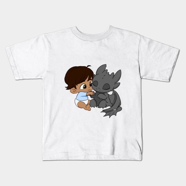 Birthday boy 2, how to train your dragon, baby dragon toothless and hiccup, BLM Kids T-Shirt by PrimeStore